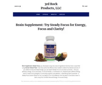 3Rdrockproducts.com(Dietary supplements that have human clinical trails behind them that back up product efficacy) Screenshot