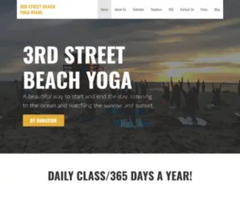 3RDStreetbeachyoga.com(Yoga = Perfection) Screenshot