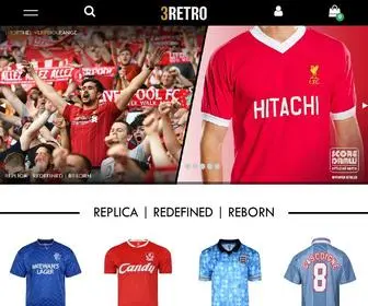 3Retro.com(Buy vintage clothing and retro football shirts from 3Retro) Screenshot