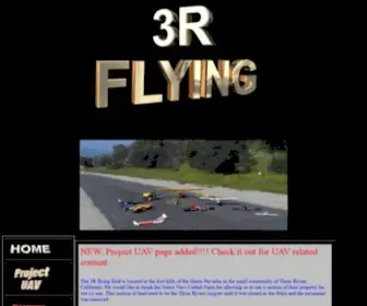 3RFlying.com(Three Rivers California R/C flying club photos movies remote controlled airplanes club info) Screenshot