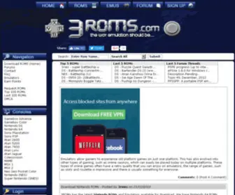 3Roms.com(Download roms) Screenshot
