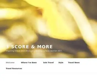 3Scoreandmore.com(3 Score and More) Screenshot