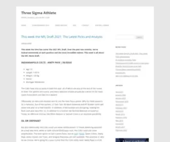 3Sigmaathlete.com(Three Sigma Athlete) Screenshot