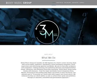 3SixtymusicGroup.com(3Sixty Music Group) Screenshot