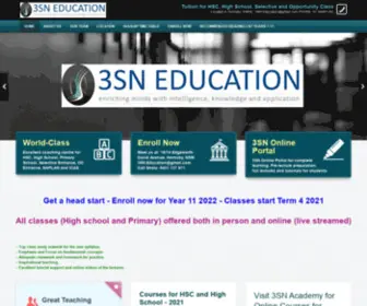 3SN.com.au(3SN Education Hornsby HSC Maths and Science Tutoring and Coaching) Screenshot