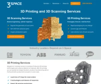 3Space.us(3D Printing Services) Screenshot