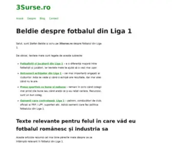 3Surse.ro(Beldie despre Liga 1) Screenshot