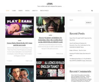 3THS.com(News website specially designed for gamers) Screenshot