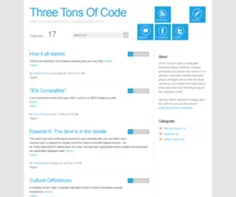 3Tonsofcode.com(Three Tons Of Code) Screenshot