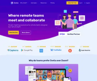 3Veta.com(Where Remote Teams Meet and Collaborate) Screenshot