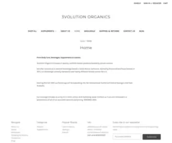 3Volutionorganics.net(3volution Organics) Screenshot