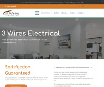 3Wireselectrical.com.au(3Wireselectrical) Screenshot