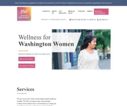 3Wmedical.org(3W Medical for Women) Screenshot