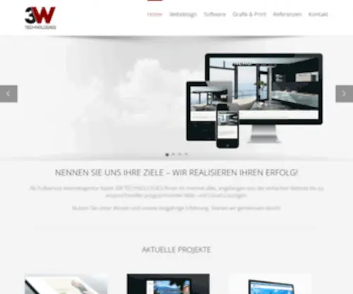 3WT.ch(Webdesign, Zeiterfassung, Hotelsoftware) Screenshot