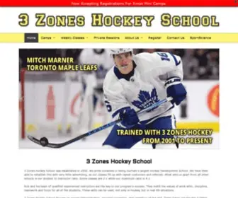 3Zoneshockey.com(3 Zones Hockey School) Screenshot