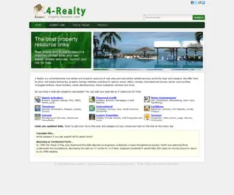 4-Realty.com(Realty, Real Estate and Property Links Directory) Screenshot