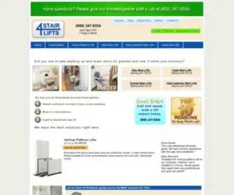 4-Stair-Lifts.com(New and Used Stair Lifts) Screenshot