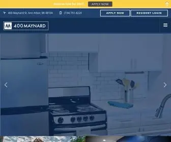 400Maynard.com(University of Michigan Student Housing) Screenshot