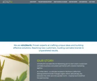 4042North.com(Unparalleled Cannabis Brand Marketing) Screenshot