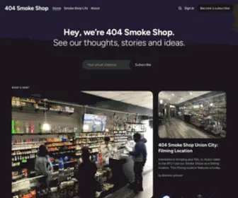 404Smokeshop.com(Dynamic Home ContentSmoke Shop) Screenshot