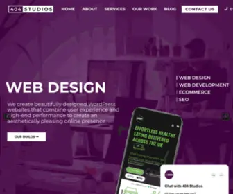 404Studios.co.uk(Web Design Huddersfield) Screenshot
