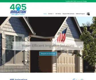 405Irrigation.com(Sprinkler System Installation & Repair in Oklahoma City) Screenshot