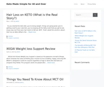 40Andoverketo.com(Keto Made Simple for 40 and Over) Screenshot