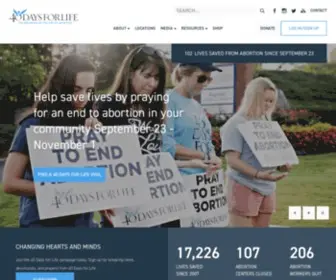 40Daysforlife.com(40 Days for Life) Screenshot