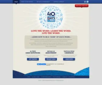 40Daysintheword.com(40 Days in the Word) Screenshot