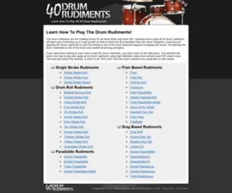 40Drumrudiments.com(Drum Rudiments) Screenshot