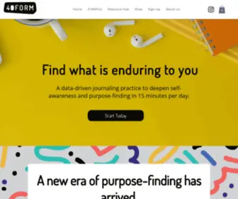 40Form.org(A digital approach to purpose) Screenshot