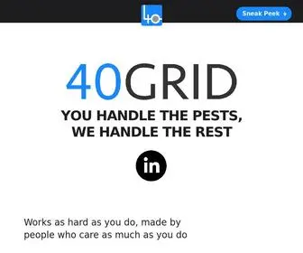 40Grid.com(Smart, Pest Control Software) Screenshot