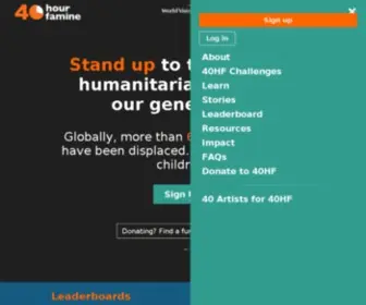 40Hourfamine.com.au(40 Hour Famine 2021) Screenshot