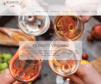 40Knotswinery.com(40 Knotswinery) Screenshot