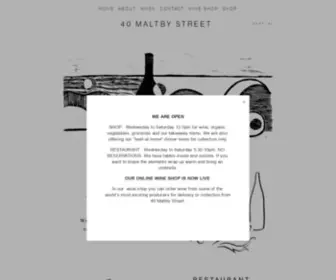 40Maltbystreet.com(40 Maltby Street) Screenshot