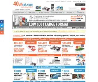 40Offset.com(Lowest Prices Brochures) Screenshot