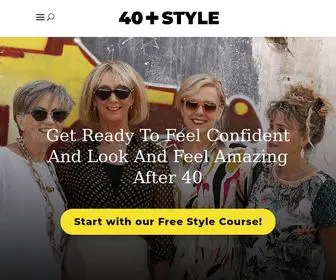 40Plusstyle.com(How to dress after 40 and have fun with fashion and style) Screenshot