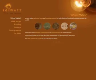 40Watt.biz(We do web design) Screenshot