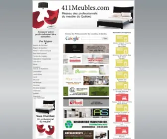 411Meubles.com(Annuaire Internet des meubles) Screenshot