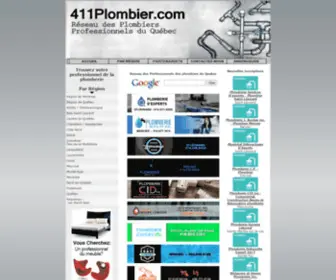 411Plombier.com(Annuaire Internet des plombiers) Screenshot