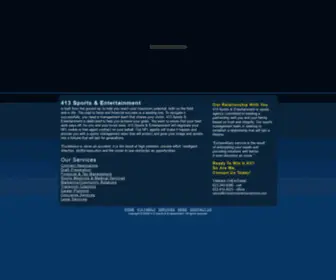 413Sportsandentertainment.com(Sports Agent) Screenshot