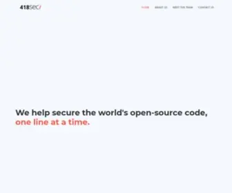 418Sec.com(We help secure the world's open source code) Screenshot