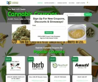 420Cannabiscoupons.com(Cannabis Coupons) Screenshot