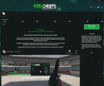420Cheats.com(Legit CSGO Cheats and Free CSGO Hacks) Screenshot