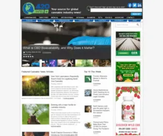 420Intel.com(Marijuana Business News) Screenshot