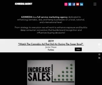 420Media.us(CBD Marketing) Screenshot