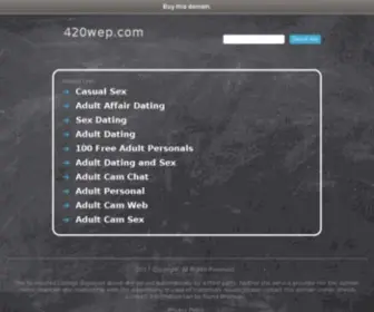 420Wep.com(420 Wep) Screenshot