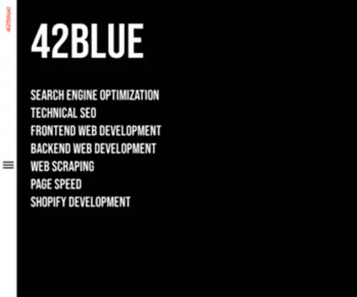 42Blue.de(I am Matthias a technical SEO and Developer) Screenshot