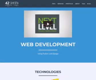 42Coffeecups.com(The answer to Web development using Python) Screenshot