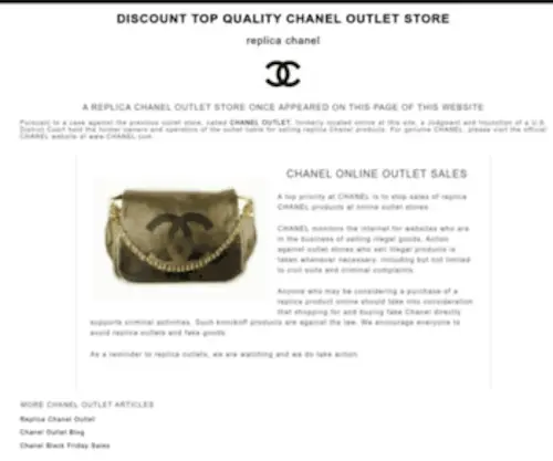 42Dollarsdesignerhandbags.com(Chanel Outlet) Screenshot